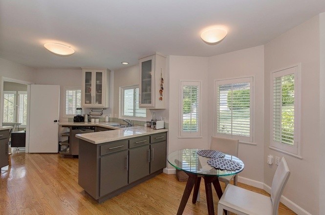 kitchen with adjoining breakfast area